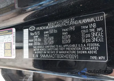 2024 Genesis Gv70 2.5T Awd z USA, uszkodzony, nr VIN 5NMMADTB0RH010091